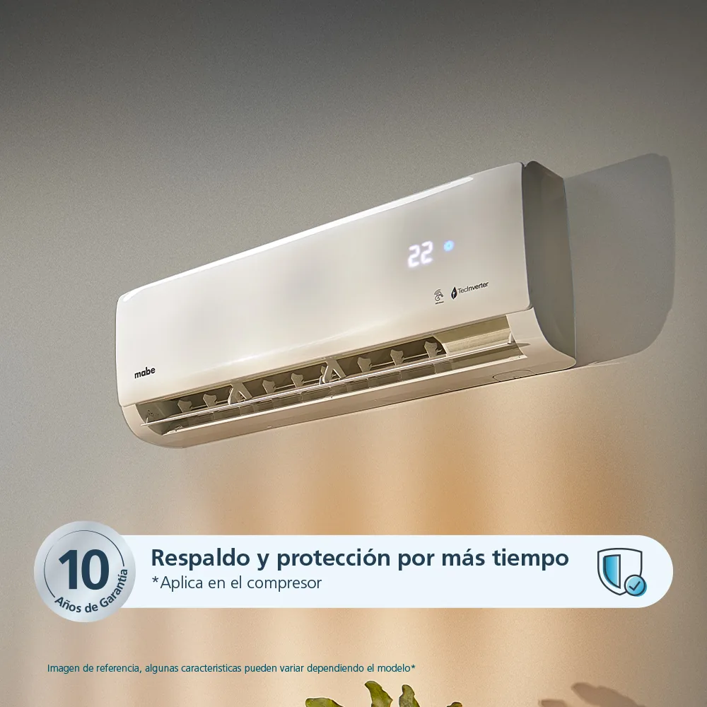 Calidad y Protección - Aire Acondicionado Inverter 220v 12000 BTU Blanco Mabe MMI12CDBWCCBC1