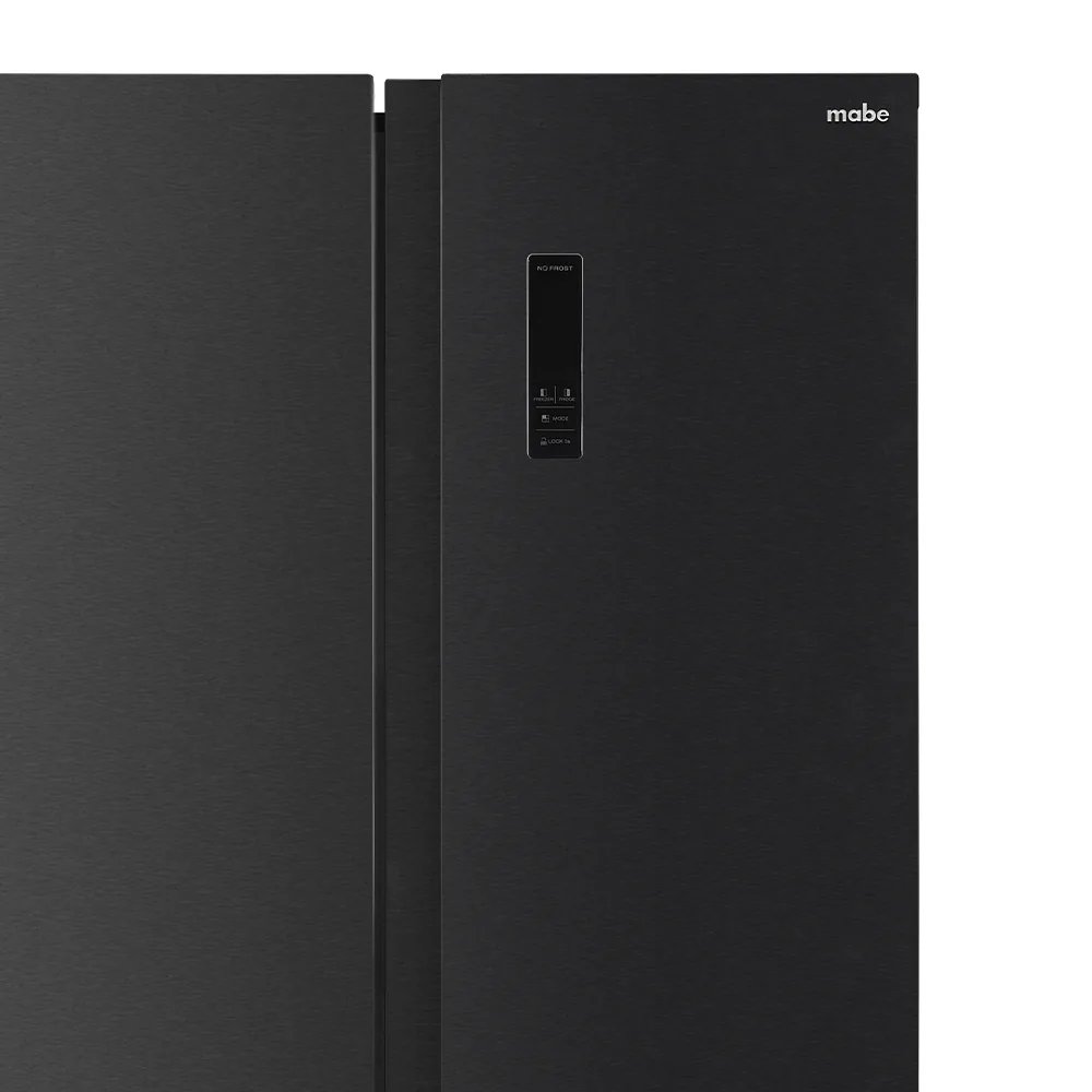 Diseño Black Steel - Nevecon Side by Side No Frost 480 L Brutos Black Steel Mabe MSL480LPLPS0