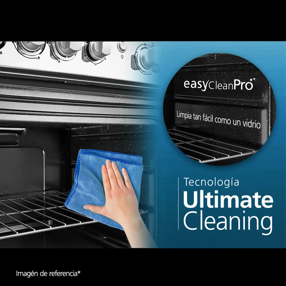 Easy Clean Pro - Horno de empotre a Gas a 110v Inox Mabe HM6027GWAI0