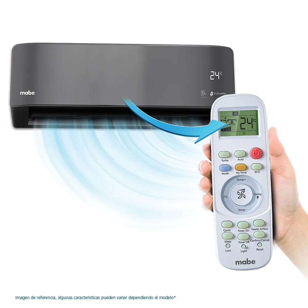 Función My Temp - Aire Acondicionado Inverter 220v 12000 BTU Blanco Mabe MMI12CDBWCCBC1
