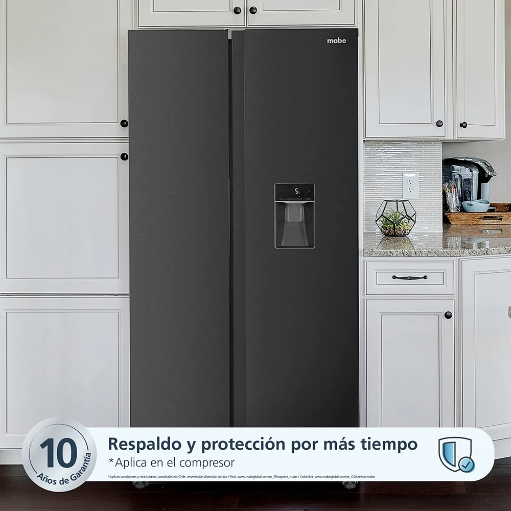 Garantía - Nevecón No frost 565 L Brutos Black Steel Mabe MSL565QMLSP0