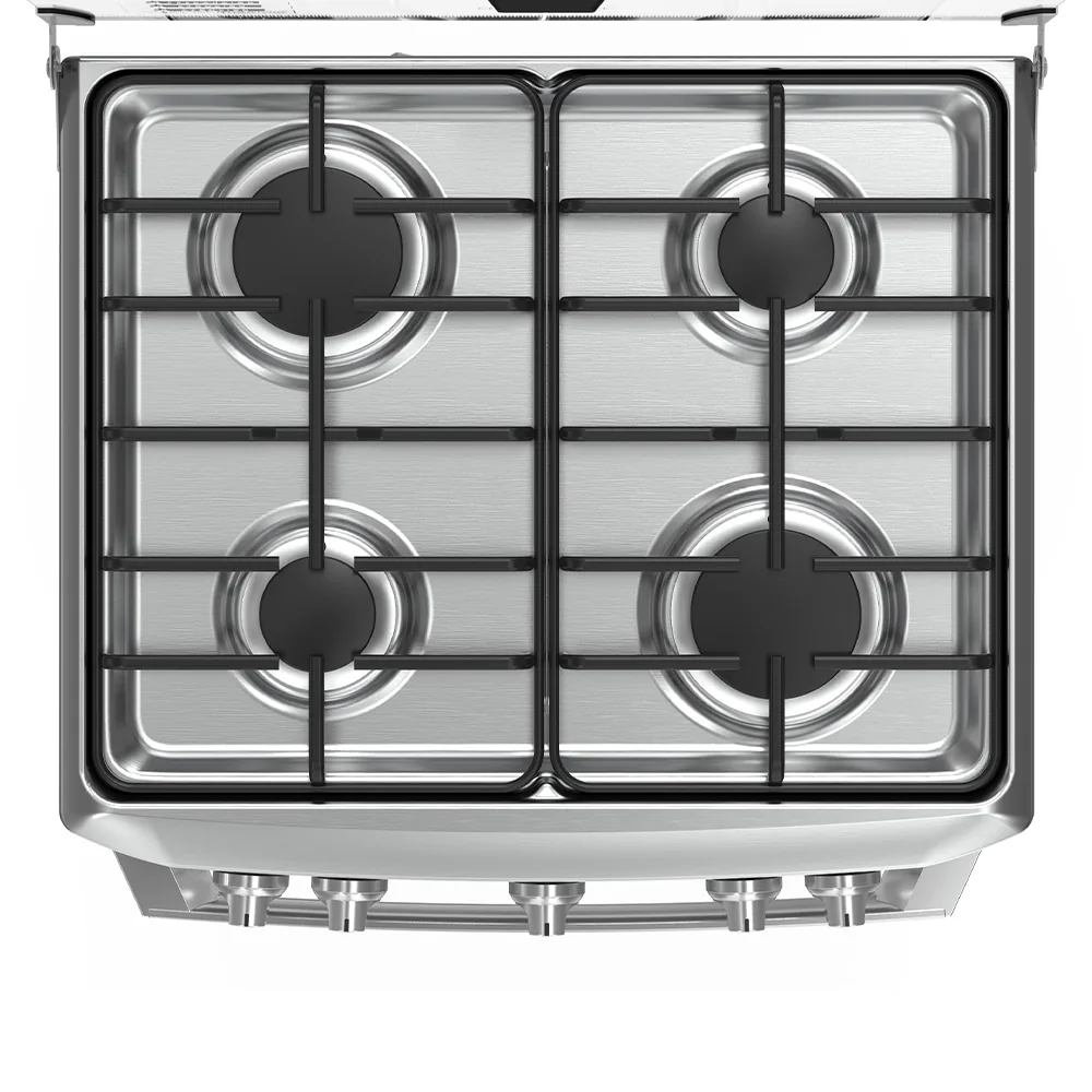 Gran Versatilidad - Cocina de Piso a Gas 60 cm Inox Mabe EMC6050NFX1
