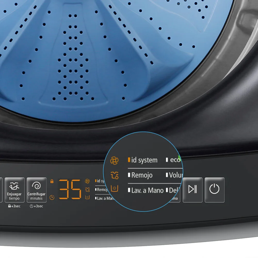 Id system - Lavadora Automática Propela 16 Kg Diamond Gray Mabe LMA6120WDGAB0