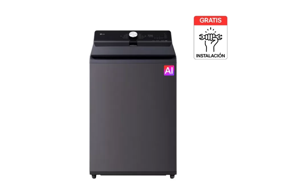 Lavadora LG Carga Superior 23Kg Gris Grafito AIDD EasyUnload WT23EGTX6
