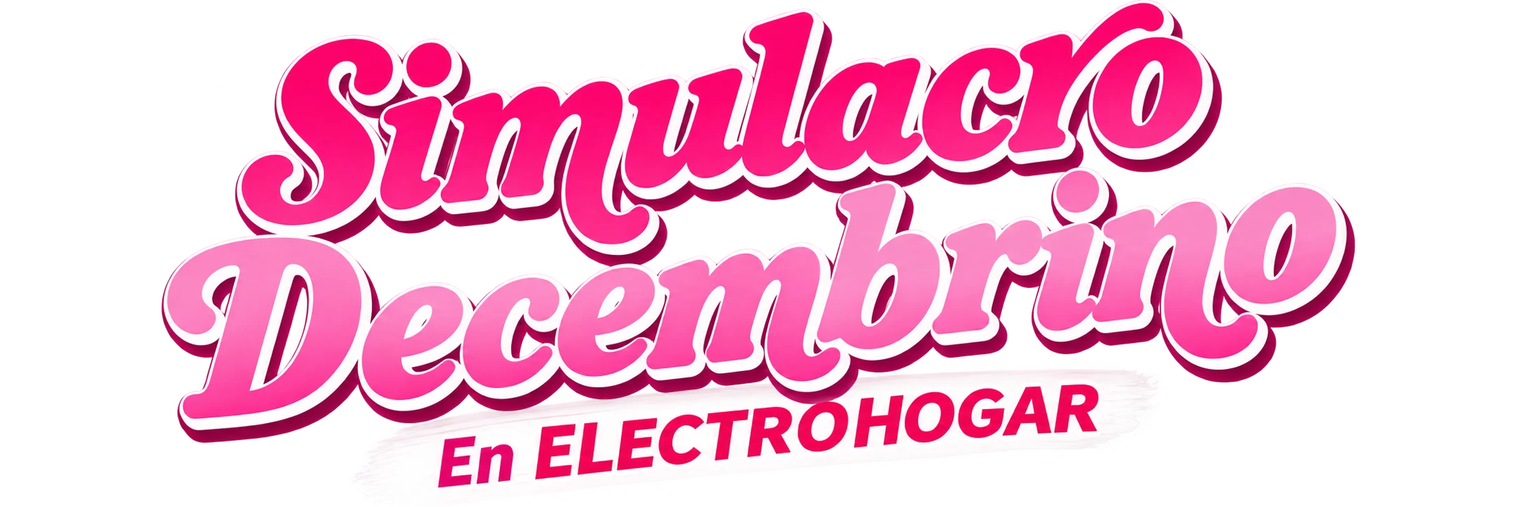 Letrero Simulacro Decembrino en Almacén Electrohogar