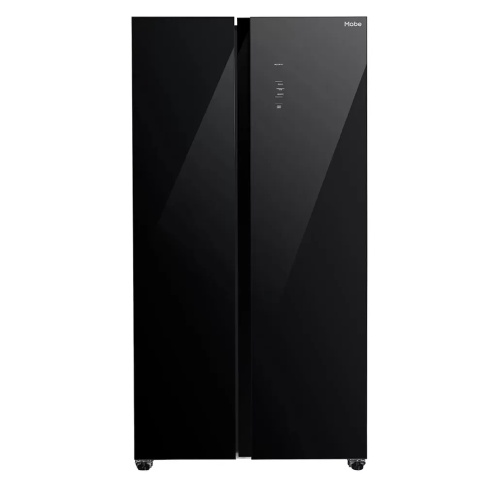 Nevecón Side by Side No Frost 631 L Brutos Black Glass Mabe MSL631LKLNG0