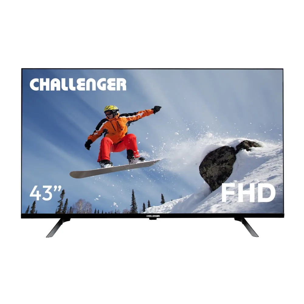 TV 43" Pulgadas Challenger LED Full HD Google TV-Control por Voz 43KG90 BT