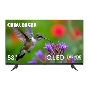 TV CHALLENGER QLED Google TV con Bluetooth, WIFI, Chromecast y Control por voz. Incluye soporte de pared QLED BT GOOGLETV T2 TV CHALLENGER Q, foto 1