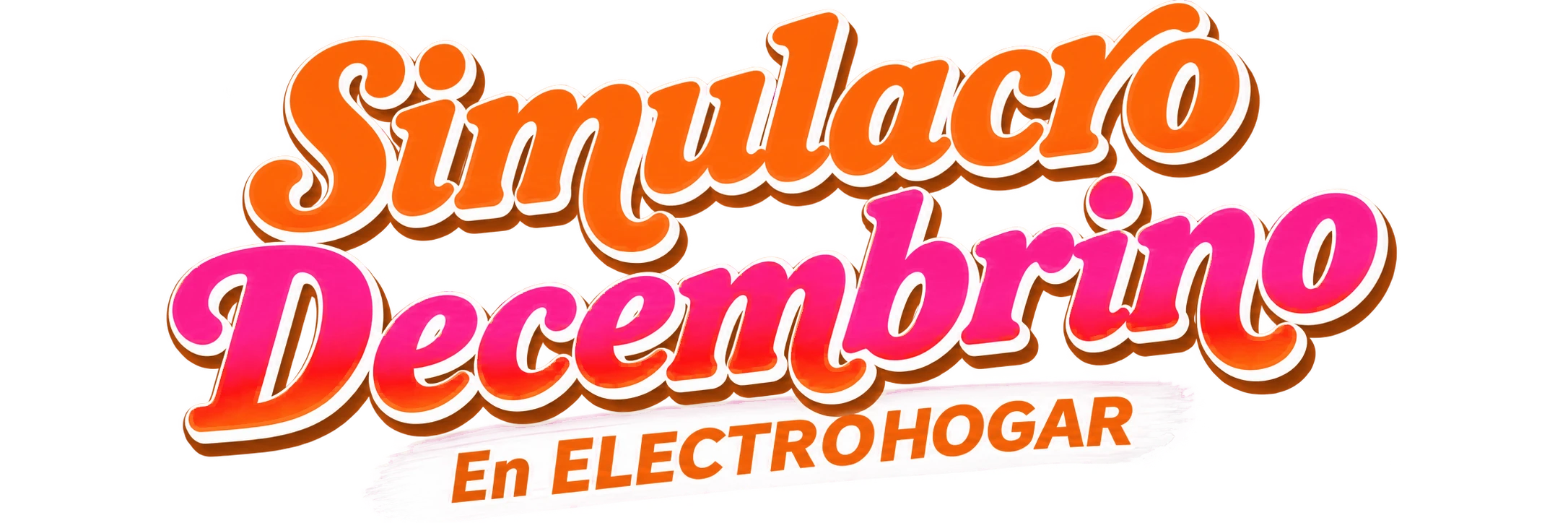 Letrero Simulacro Decembrino en Almacén Electrohogar